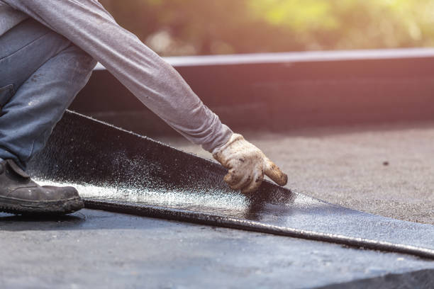 Professional Waterproofing technician working in Hamilton, VA